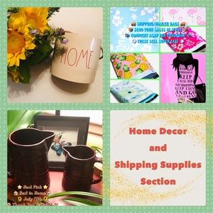 🏡 🚚 📦 HOME DECOR & SHIPPING SUPPLIES SECTION